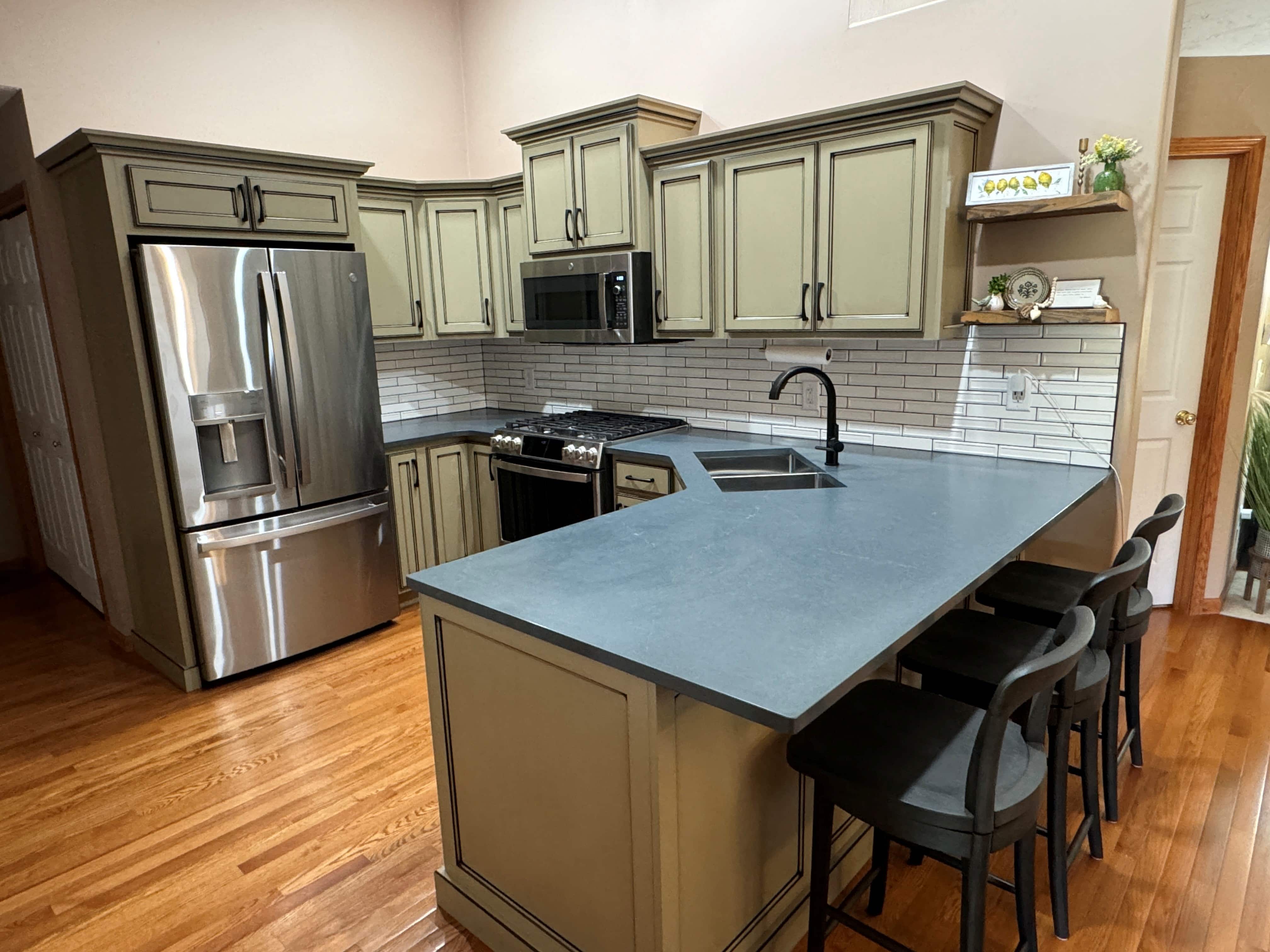 Green Painted Reface Refacing